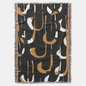 シック・ブラック スローブランケット (正面縦)