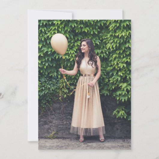 シック・ブルゴーニュ2写真卒業パーティー 招待状 (裏面)