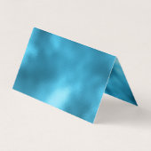 シック・ブルー・ピンク虹色グリッター 名刺 (裏面)