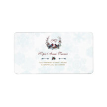 シック・ベリーズブルフィンチ冬リース結婚ズ