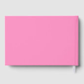 シック・ホットピンクレッドスクリプト誕生日ゲストブック ゲストブック (裏面)