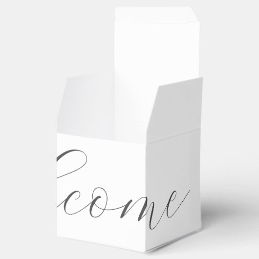 シック・ホワイト結婚・ウェルカム |お気に入りボックス フェイバーボックス (オープン)