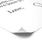 シック・ホワイト&金ゴールドエレガントQRコードファーストハウスファンド ポスター (コーナー)