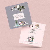 シック&ホームガーリーインテリアデザインウォールシェルフデコール 名刺