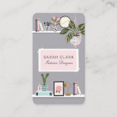 シック&ホームガーリーインテリアデザインウォールシェルフデコール 名刺 (正面)