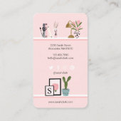 シック&ホームガーリーインテリアデザインウォールシェルフデコール 名刺 (裏面)