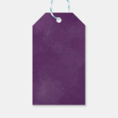 シック・ボヘミアン熱帯フローラ緑結婚色 ギフトタグ (裏面)