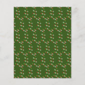 シック・ポインセティアクリスマスレッド金ゴールドパーティーフライヤー チラシ (裏面)