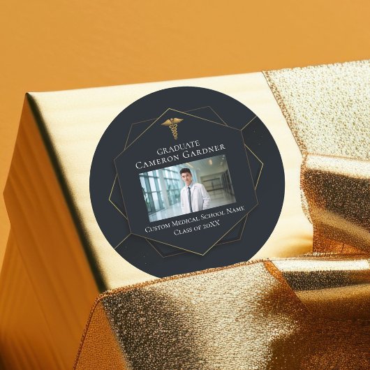 シック・メディカル・スクール写真卒業パーティー ラウンドシール