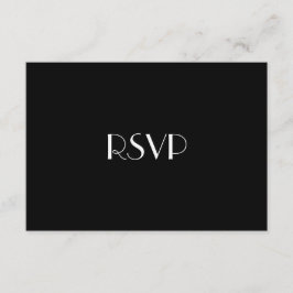 シック&モダンゲイタキシードウェディングRSVP 出欠カード