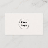 シック&モダンデザインオブブラック&ホワイト 名刺 (裏面)