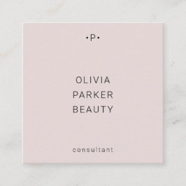 シック·モノミニマルグラム|赤面 スクエア名刺