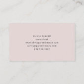 シック·モノミニマルグラム|赤面 名刺 (裏面)