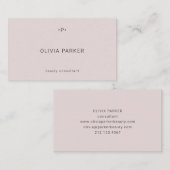 シック·モノミニマルグラム|赤面 名刺 (正面/裏面)