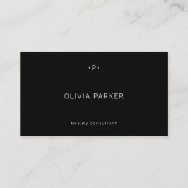 シック·モノミニマルグラム|黒 名刺