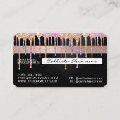 シック・ユニコーンブラックメタリックグリッタードリップスクレジット 名刺 (裏面)