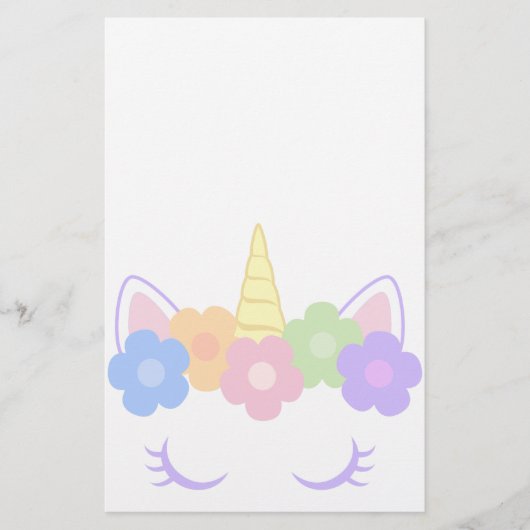 シック・ユニコーン 便箋 (正面)