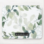 シック・ユーカリ・モノグラム マウスパッド (正面)