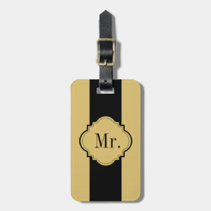 シック·ラゲッジ/バッグ·ラベル[Mr.] 43カーキ/黒 ラゲッジタグ