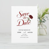 シック・レッド結婚・ローズ セーブザデート (スタンド正面)