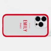 シック・レッド・美しい/ファッション・ブランド Case-Mate iPhoneケース (裏面 (横))