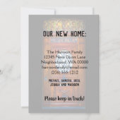 シック·ヴィンテージ·ドア·スクリプトを移モダン動しました 案内状 (裏面)