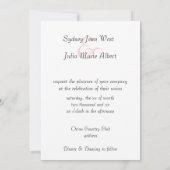 シック，ヴィンテージ，パリ，結婚式招待状 招待状 (裏面)