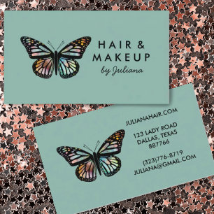 シック(昆虫)オオカバマダラ、モナークバタフエレガントォーターカラーグリーン 名刺