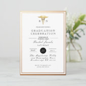 シック&看護フォーマル院生 |ゴールドフォイル招待状 招待状 (スタンド正面)