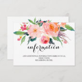 シック・結婚フローラの情報/詳細2面 エンクロージャーカード (正面/裏面)