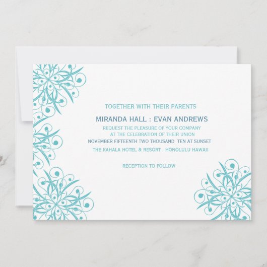 シック – 結婚式招待状カード 招待状 (正面)