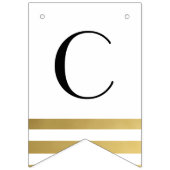 シック·金ゴールド卒業式20XX写真集 バンティングフラッグ (第2の旗)