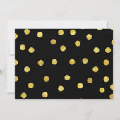 シック·金ゴールド·紙吹雪第60回誕生日パーティー·招待状 招待状 (裏面)