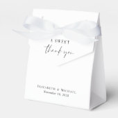 シックA甘いお礼結婚式の引き出物箱 フェイバーボックス (正面サイド)