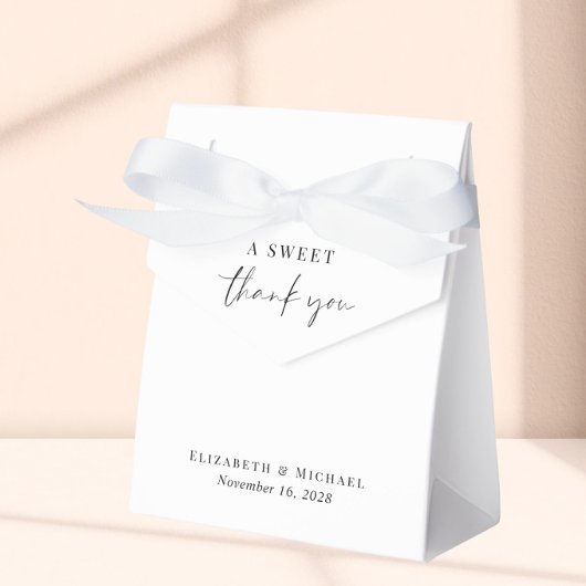 シックA甘いお礼結婚式の引き出物箱 フェイバーボックス