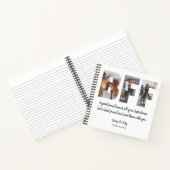 シックBFFフレンド最高のフォトコラージュフォーエバー引用文 ノートブック (内部)