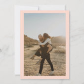 シックBohoワイルドフラワーガーデンの結婚写真 招待状 (裏面)