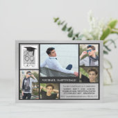 シックGRADキャップ&年 |つや消しシルバー | 5 – 写真 招待状 (スタンド正面)