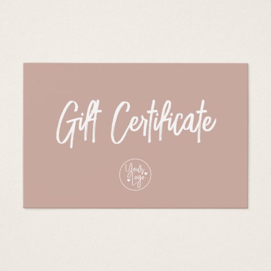 シックMauveバウチャーギフト券 (正面)