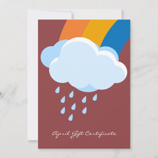 シックQRコードサービス注4月ギフト証明書 (正面)