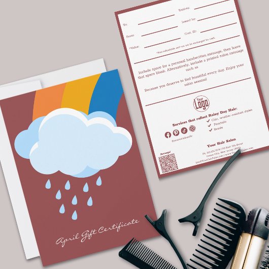 シックQRコードサービス注4月ギフト証明書