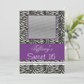 シックSweet sixteenパーティーフォト招待状 招待状 (スタンド正面)