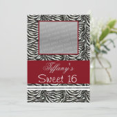 シックSweet sixteenパーティーフォト招待状 招待状 (スタンド正面)