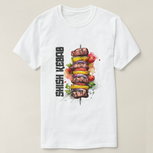 シッシュケバブアラビア料理شيش كباب اكل عربي Tシャツ (デザイン正面)