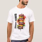 シッシュケバブアラビア料理شيش كباب اكل عربي Tシャツ (正面)