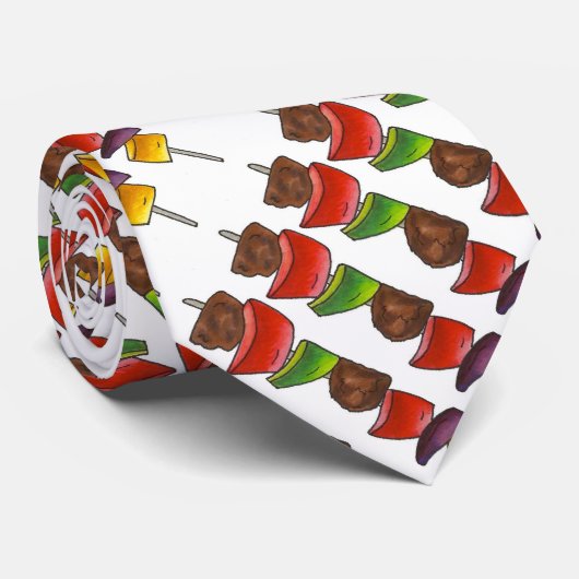 シッシュケバブベジスケワーグリリング食品グルメネクタイ ネクタイ (ロール)