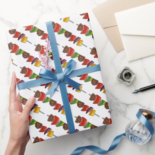 シッシュケバブベジスケワー焼きフードクックアウト ラッピングペーパー (ギフト)