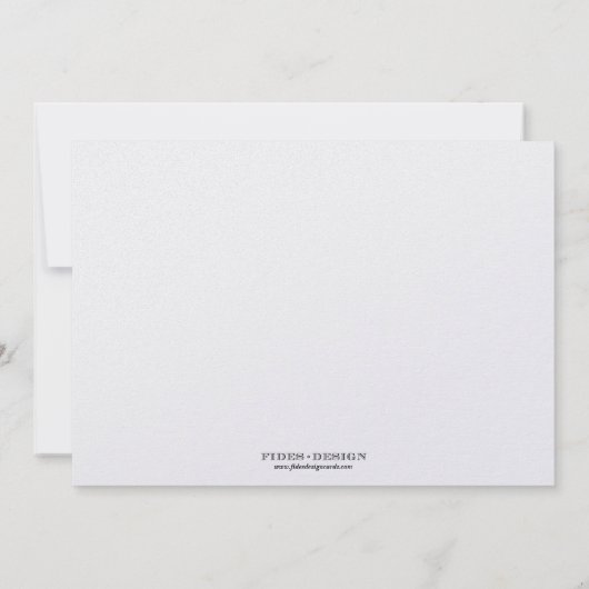 シッシンプルクきらめくエレガンスネービー結婚ブルーズ 招待状 (裏面)