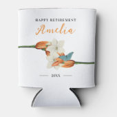 シッスタイリッシュクエレガントホワイトリタイア名フローラ 缶クーラー (正面)