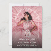 シッスタイリッシュクガールデイクラシカルホワイトタイポグラフィ 招待状 (正面)